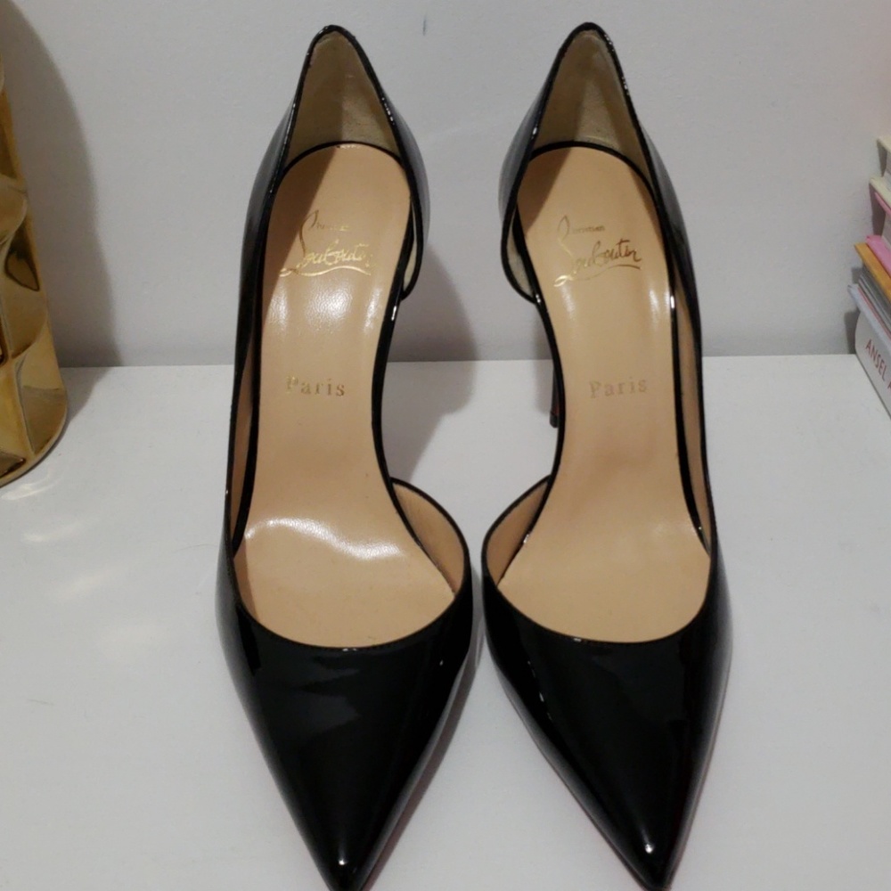 Christian Louboutin black Iriza stilettos new